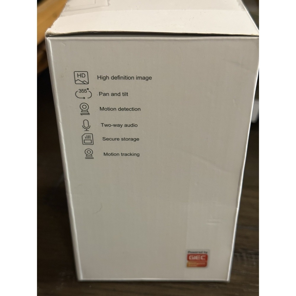 GIEC Indoor Security Camera for Home-NEW-OPENED BOX-never Set‎ up Or Used - Picture 4 of 4